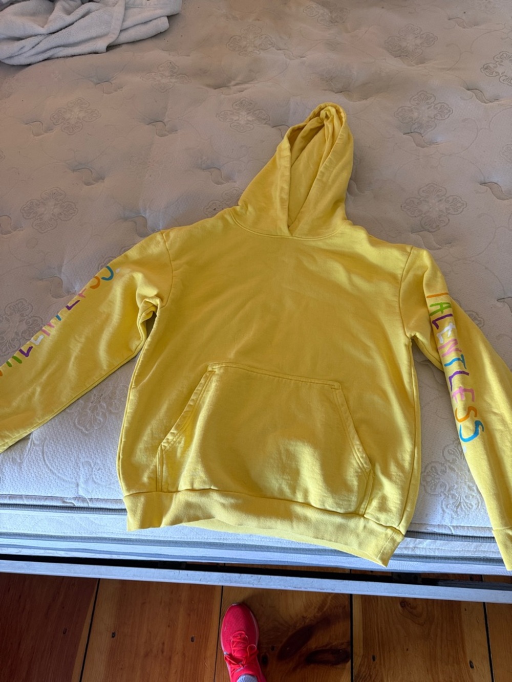 TALENTLESS Pale Yellow Pullover Hoodie